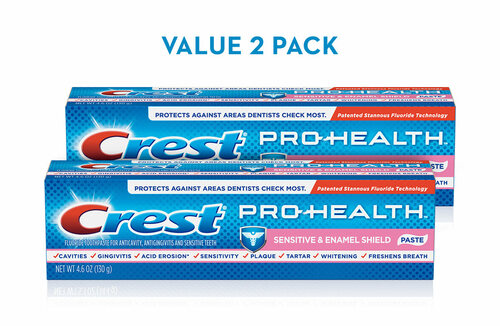 Crest Pro-Health Sensitive & Enamel Shield Toothpaste Pack 2
