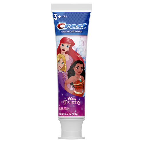 Crest Kid's Cavity Protection Toothpaste featuring Disney Princess, Bubblegum, 4.2 oz, Ages 3+