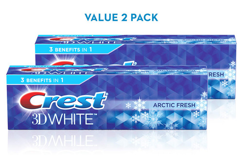 Crest 3D White Arctic Fresh Toothpaste Pack 2