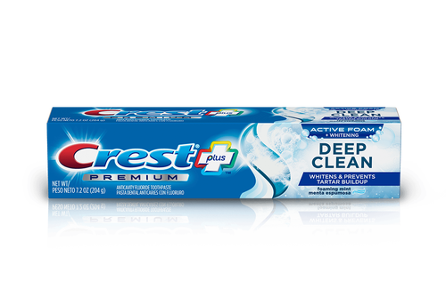 Crest Premium Plus Deep Clean Toothpaste, Teeth Whitening, Mint Flavor